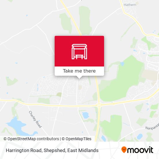Harrington Road, Shepshed map