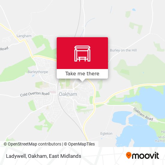 Ladywell, Oakham map