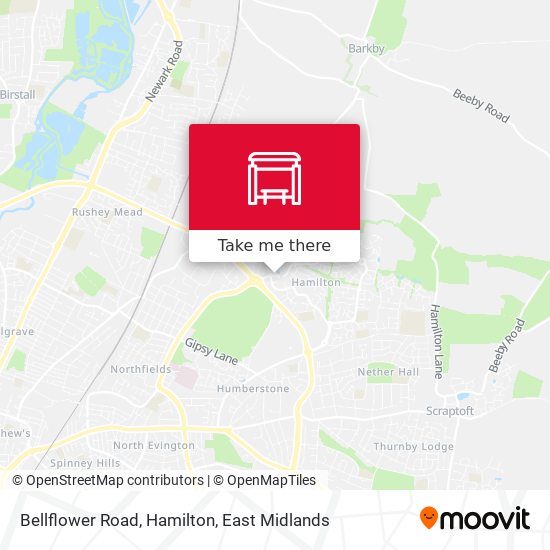 Bellflower Road, Hamilton map