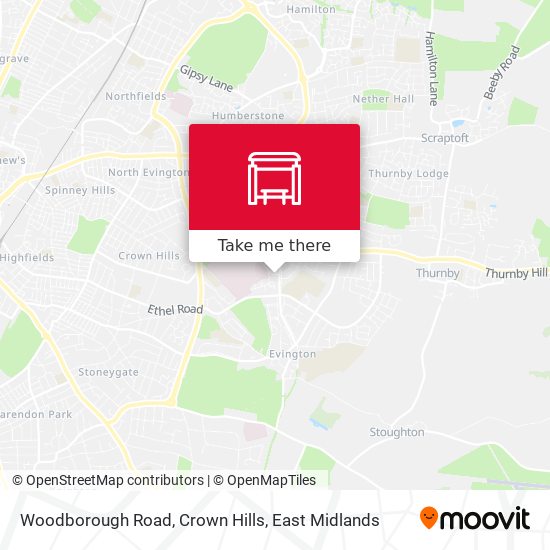 Woodborough Road, Crown Hills map