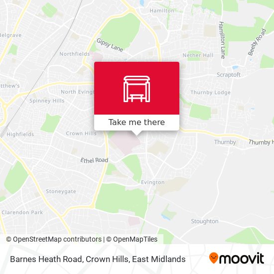 Barnes Heath Road, Crown Hills map