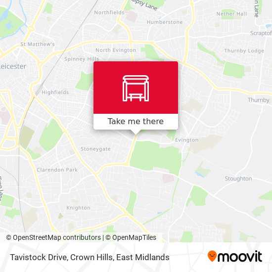 Tavistock Drive, Crown Hills map