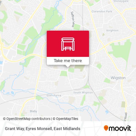 Grant Way, Eyres Monsell map