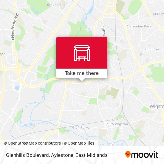 Glenhills Boulevard, Aylestone map