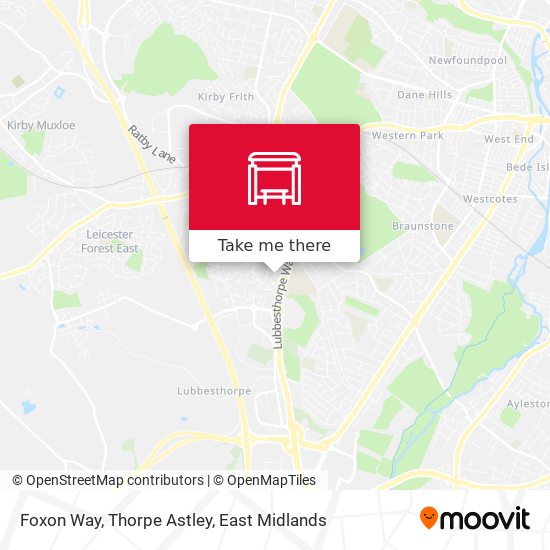Foxon Way, Thorpe Astley map