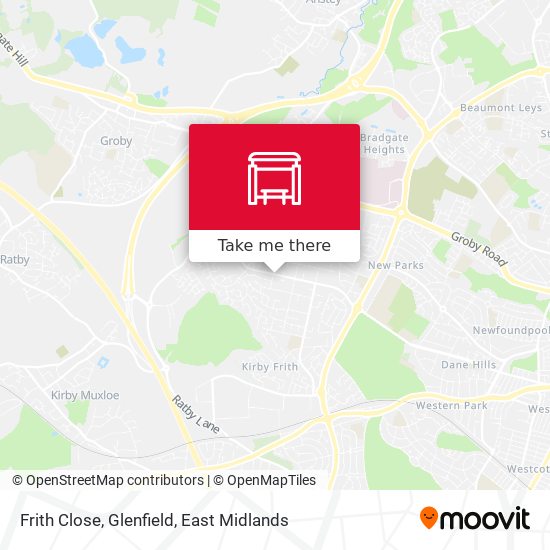 Frith Close, Glenfield map