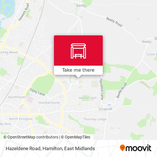 Hazeldene Road, Hamilton map