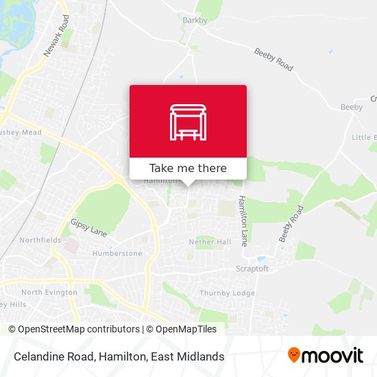 Celandine Road, Hamilton map
