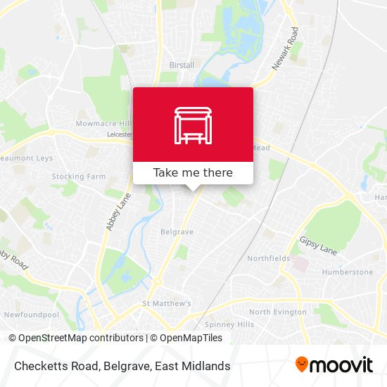 Checketts Road, Belgrave map