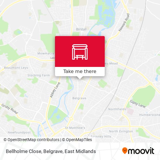 Bellholme Close, Belgrave map