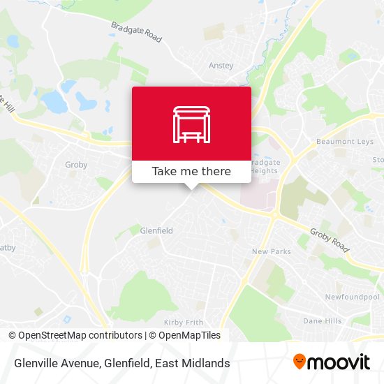 Glenville Avenue, Glenfield map