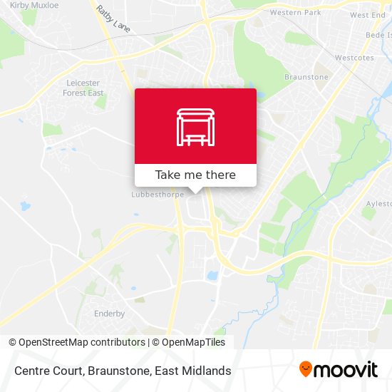 Centre Court, Braunstone map