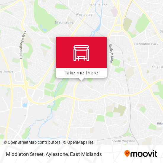 Middleton Street, Aylestone map