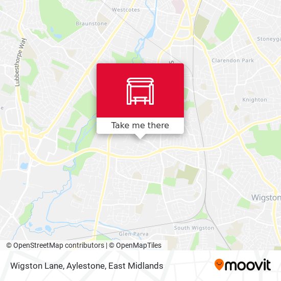 Wigston Lane, Aylestone map
