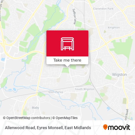 Allenwood Road, Eyres Monsell map