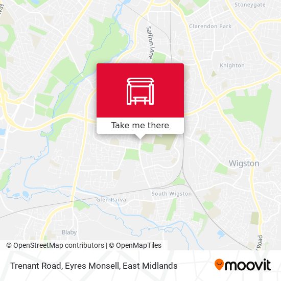 Trenant Road, Eyres Monsell map