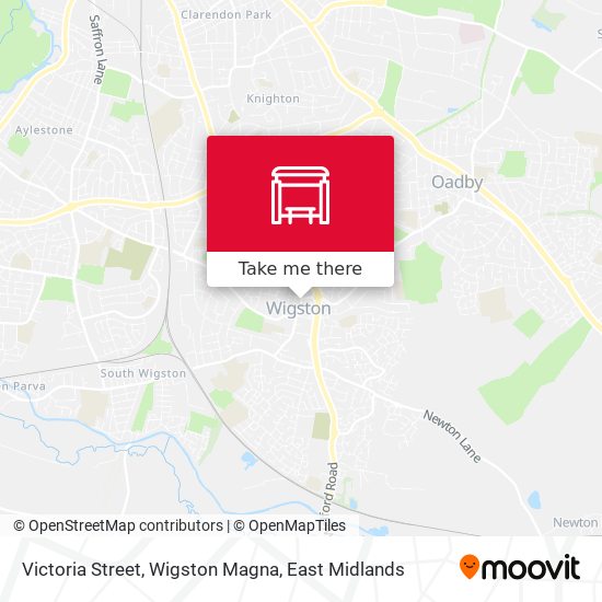 Victoria Street, Wigston Magna map