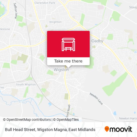 Bull Head Street, Wigston Magna map