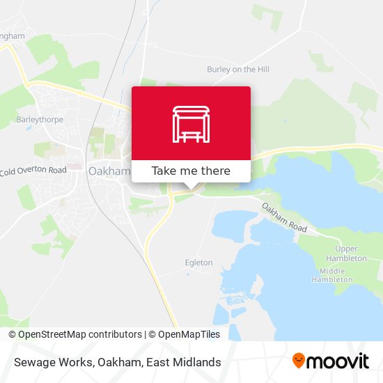 Sewage Works, Oakham map