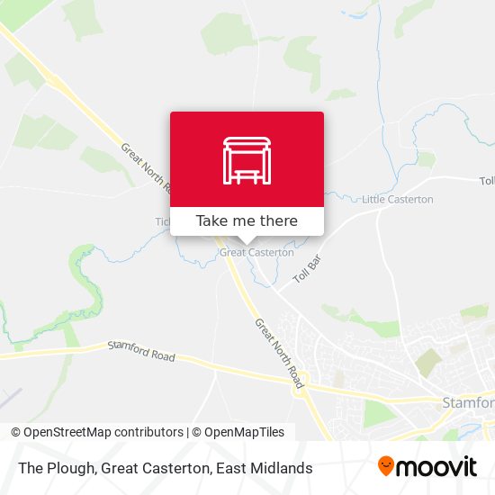 The Plough, Great Casterton map