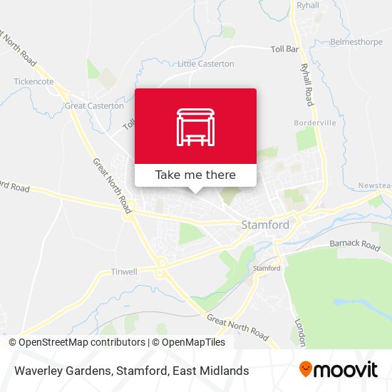 Waverley Gardens, Stamford map