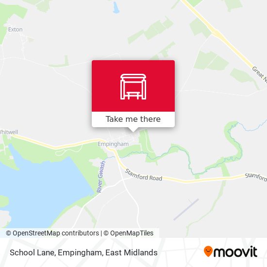 School Lane, Empingham map