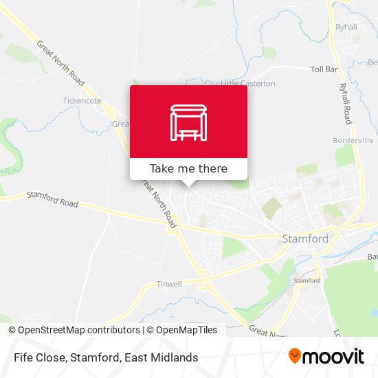 Fife Close, Stamford map