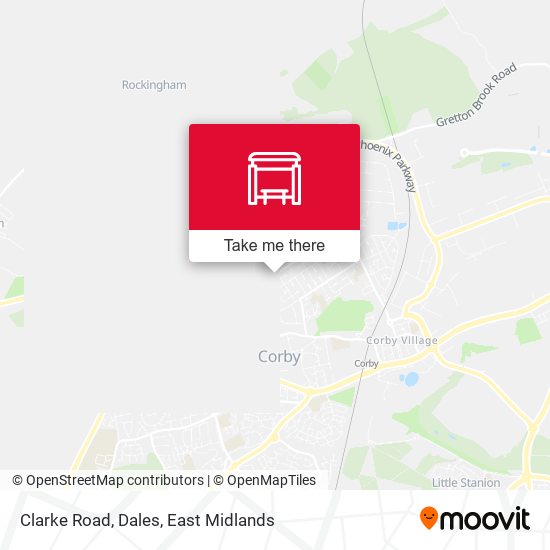 Clarke Road, Dales map