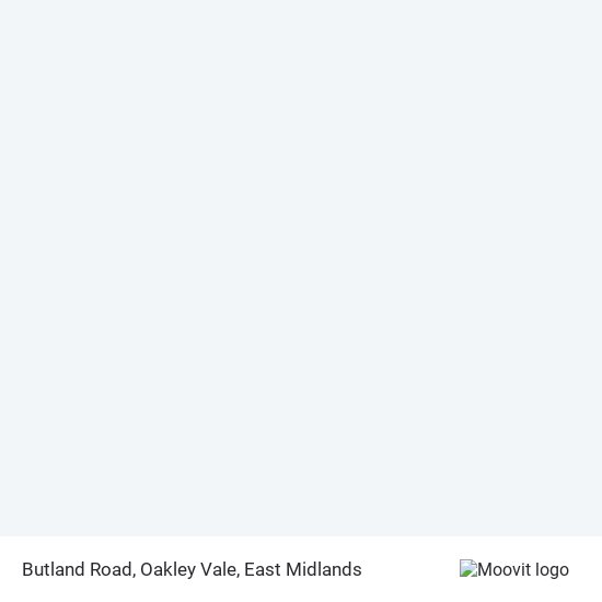 Butland Road, Oakley Vale map