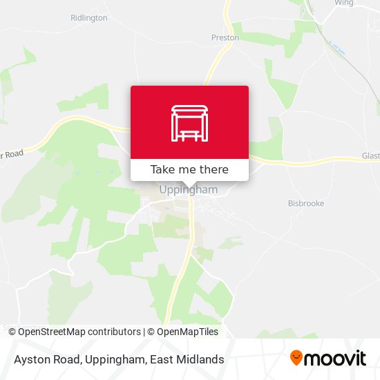 Ayston Road, Uppingham map