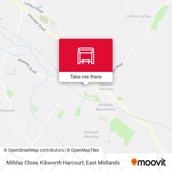 Millday Close, Kibworth Harcourt map