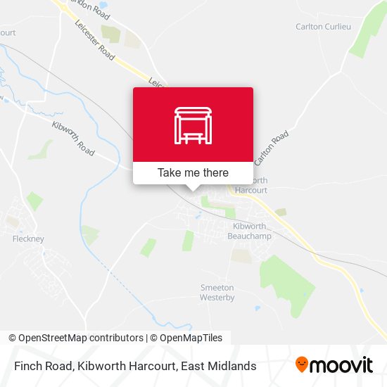 Finch Road, Kibworth Harcourt map
