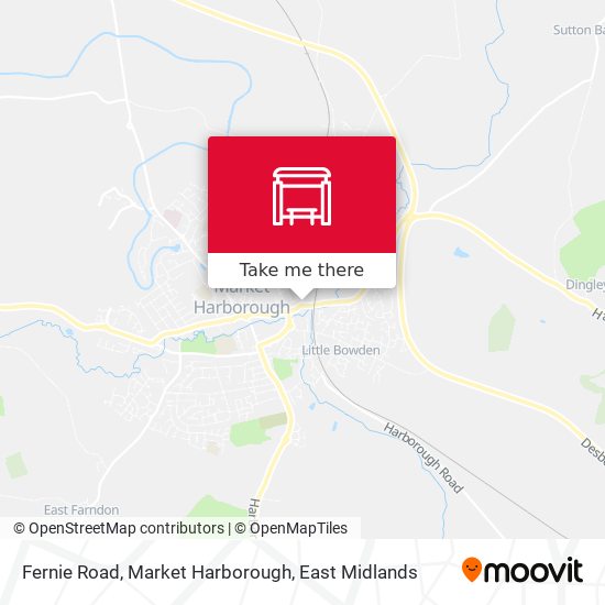Fernie Road, Market Harborough map