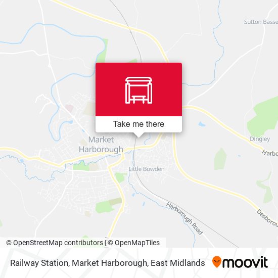 Railway Station, Market Harborough map