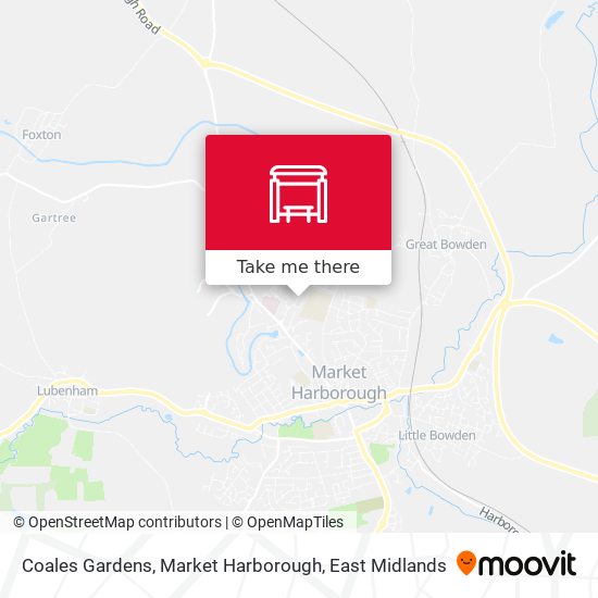 Coales Gardens, Market Harborough map