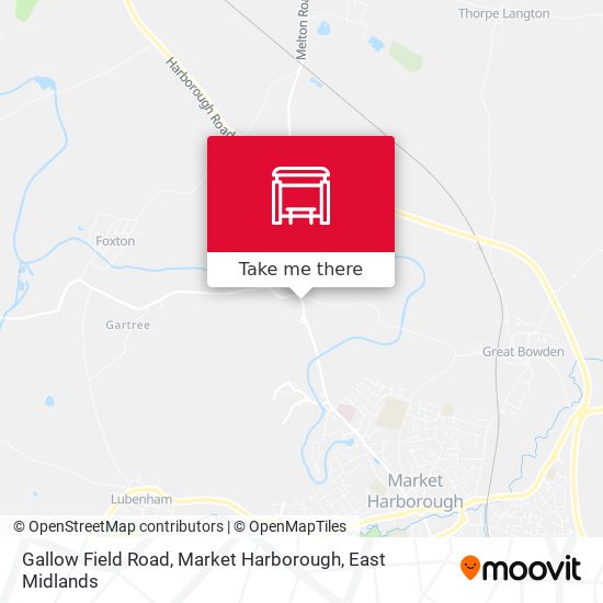 Gallow Field Road, Market Harborough map