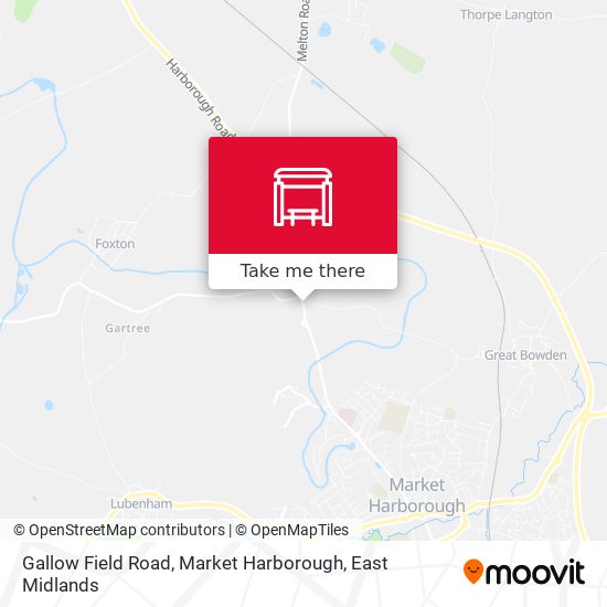 Gallow Field Road, Market Harborough map