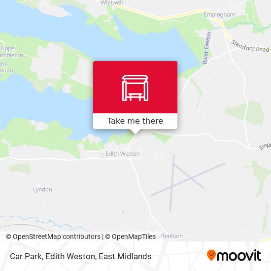Car Park, Edith Weston map