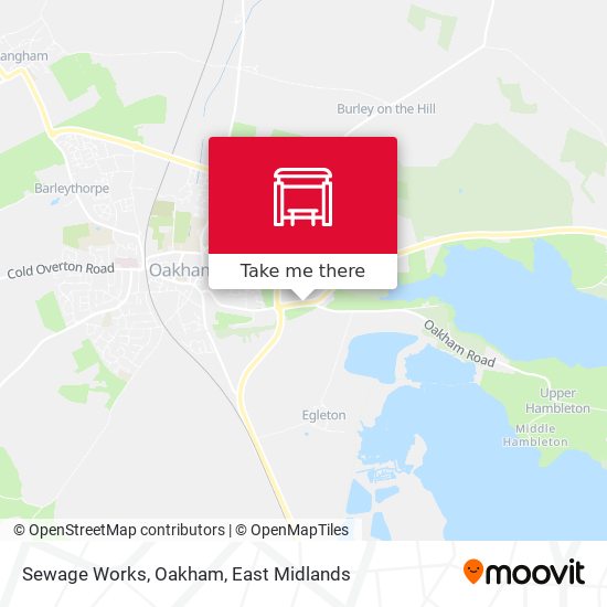 Sewage Works, Oakham map