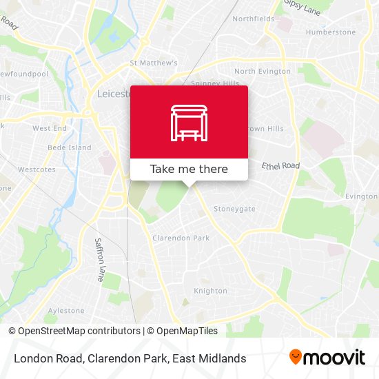 London Road, Clarendon Park map