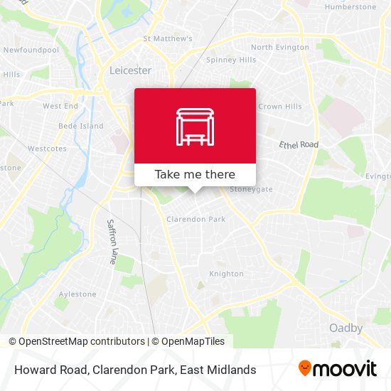 Howard Road, Clarendon Park map