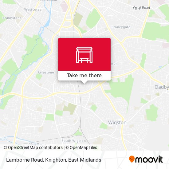 Lamborne Road, Knighton map