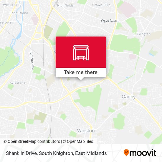 Shanklin Drive, South Knighton map