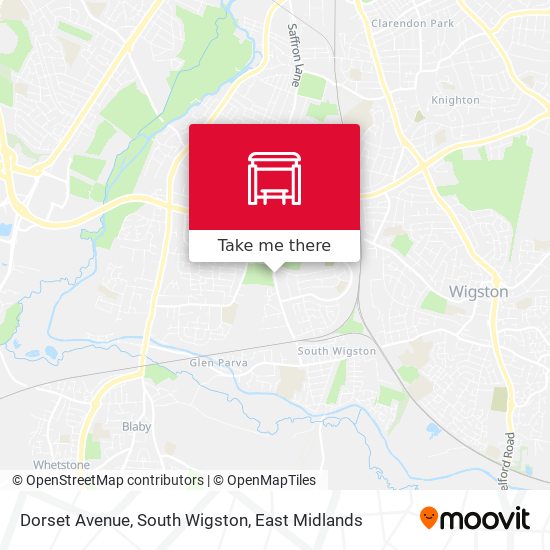 Dorset Avenue, South Wigston map