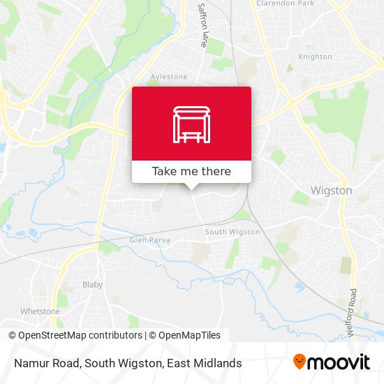 Namur Road, South Wigston map