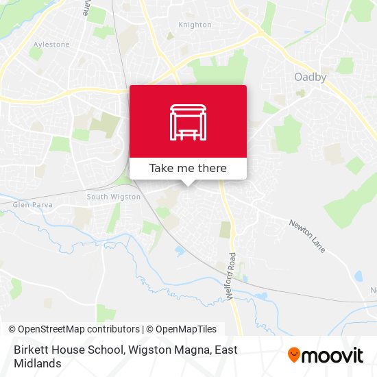 Birkett House School, Wigston Magna map
