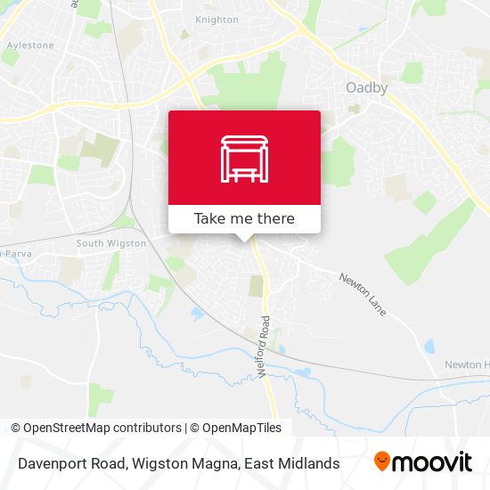 Davenport Road, Wigston Magna map