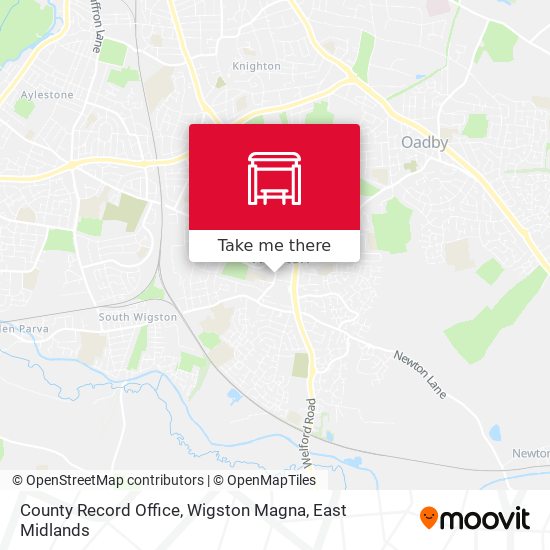 County Record Office, Wigston Magna map