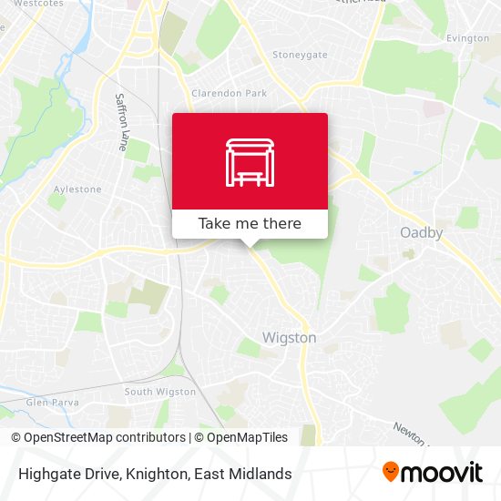 Highgate Drive, Knighton map