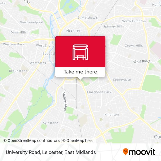 University Road, Leicester map